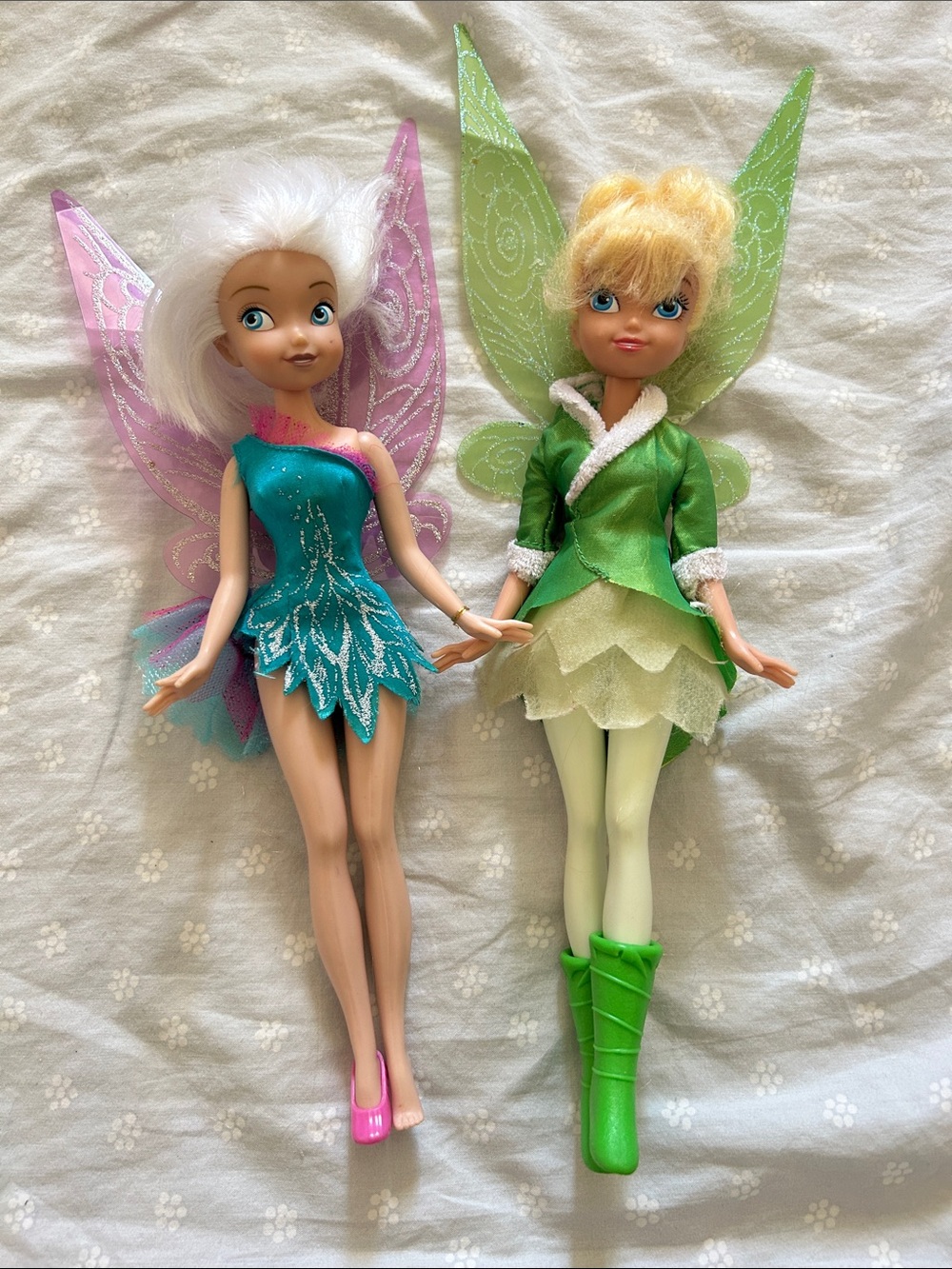 Disney tinkerbell Fairies Fashion Doll Duo - Teal, Green & Pink Accents